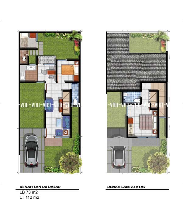 Desain Rumah Tipe 70 dan pengembangannya ke tipe 100