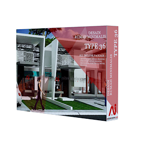 Jual Gambar Desain Rumah Minimalis Tipe 36